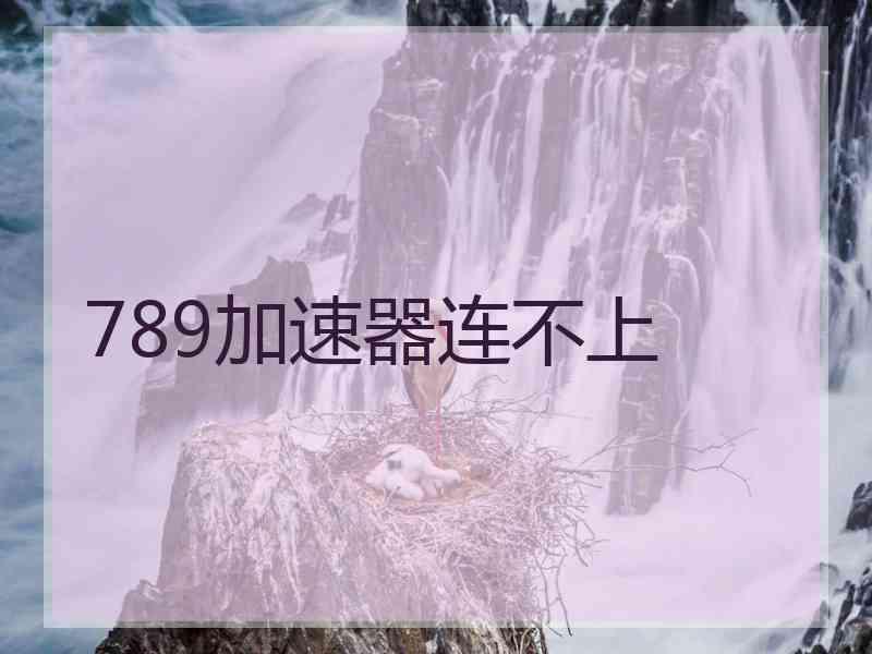 789加速器连不上