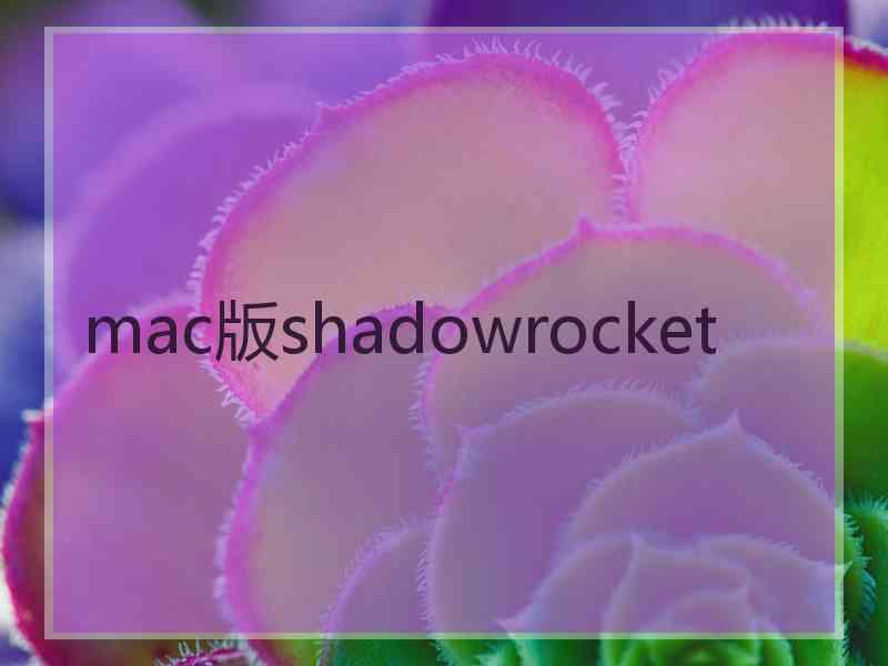 mac版shadowrocket